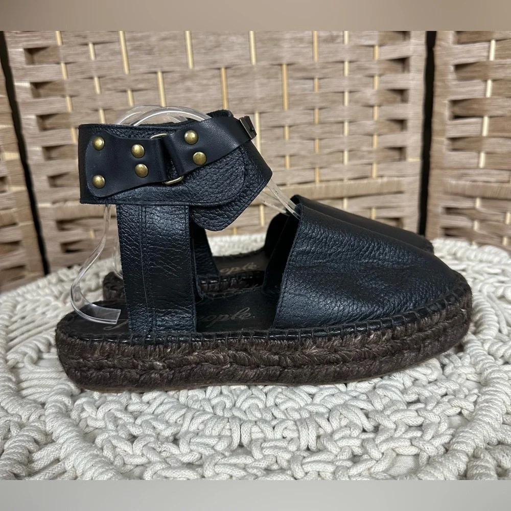 Free People Made in Spain Aurora Espadrille in Black - Size 38